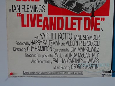 Lot 641 - JAMES BOND : LIVE AND LET DIE/ON HER MAJESTY'S...