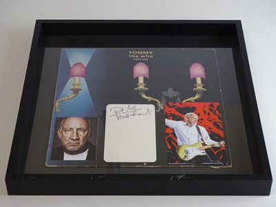 Lot 269 - THE WHO: A framed and glazed display of PETE...