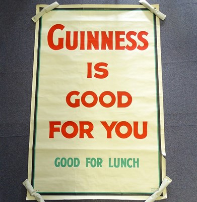 Lot 117 - GUINNESS: 'GUINNESS IS GOOD FOR YOU - GOOD FOR...