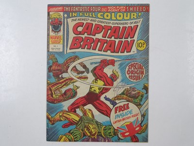 Lot 345 - CAPTAIN BRITAIN #1 AUTOGRAPHED BY STAN LEE...