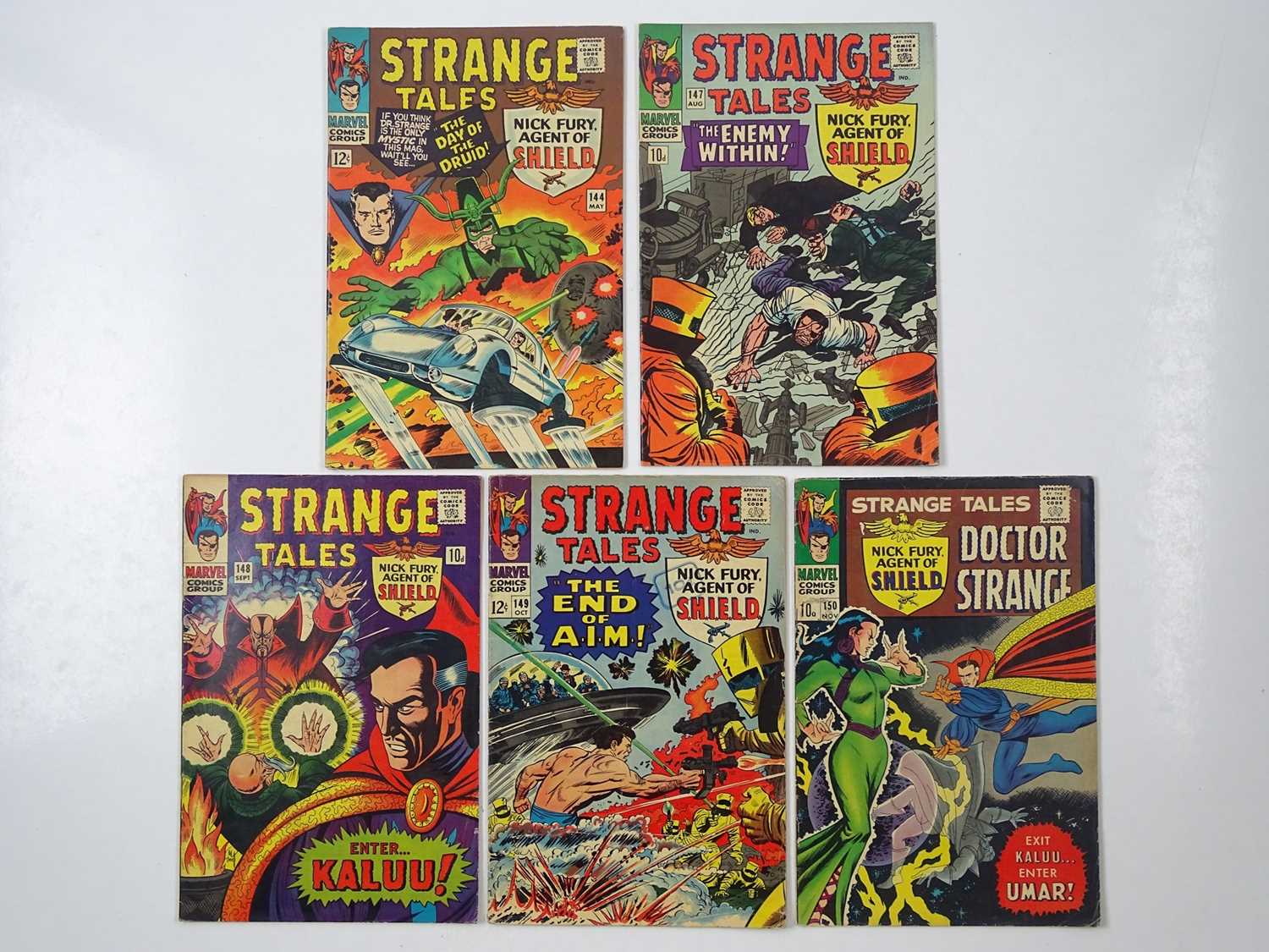 Lot 380 - STRANGE TALES #144, 147, 148, 149, 150 (5 in...