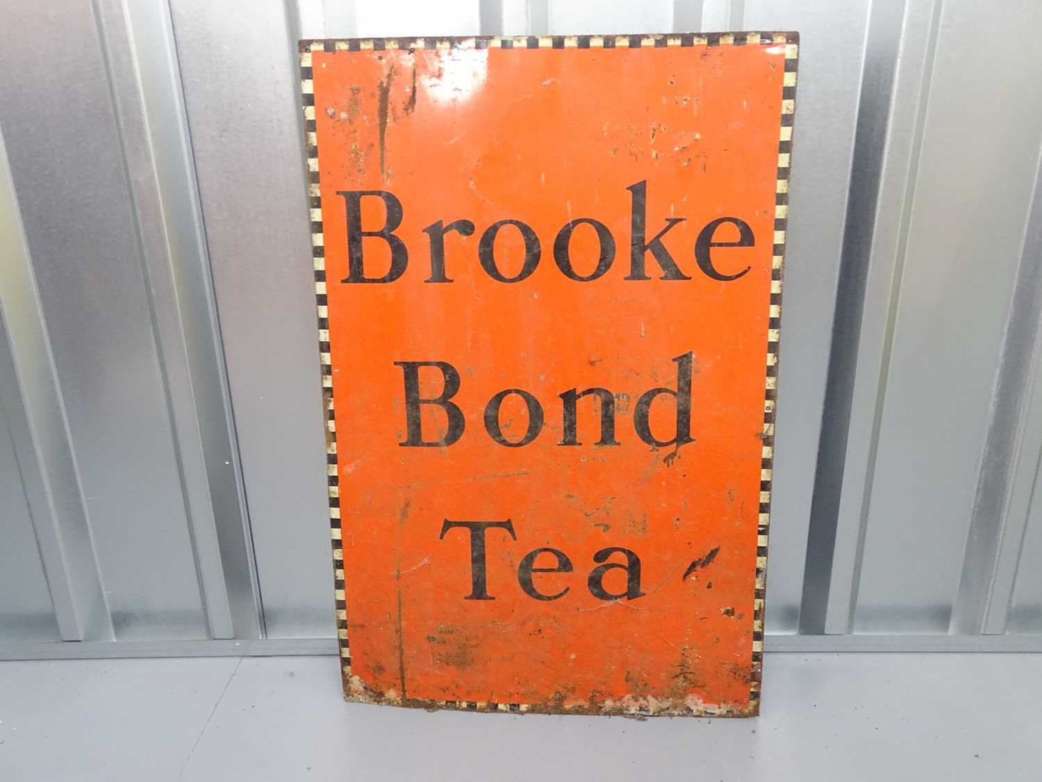 Lot 13 - BROOKE BOND TEA - (19.5" x 29.5") tin single...