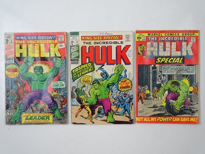 Lot 94 - INCREDIBLE HULK KING-SIZE SPECIAL #2, 3, 4 (3...