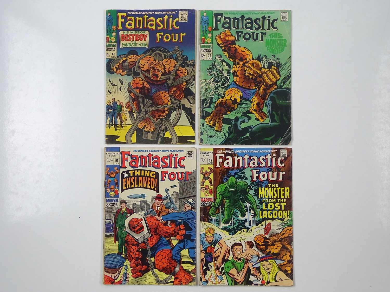 Lot 363 - FANTASTIC FOUR #68 , 79, 91, 97 (4 in Lot) -...