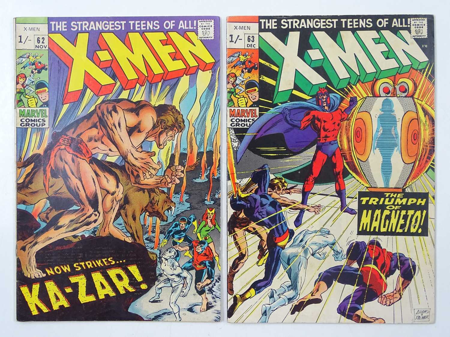 Lot 367 - X-MEN #62 & 63 (2 in Lot) - (1969 - MARVEL -...