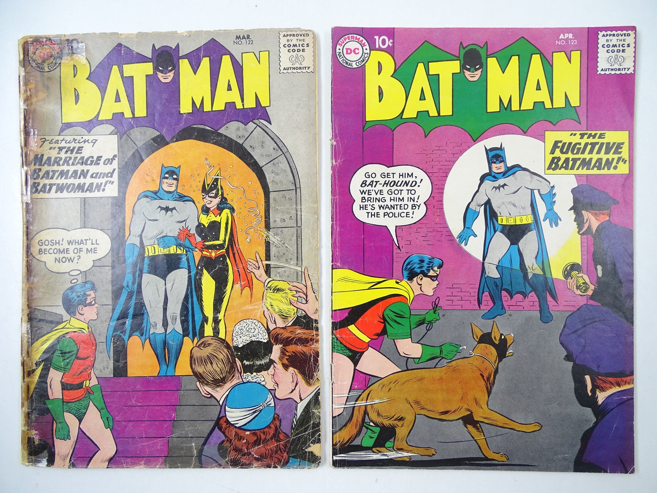 Lot 159 - BATMAN #122 & 123 (2 in Lot) - (1959 - DC) -