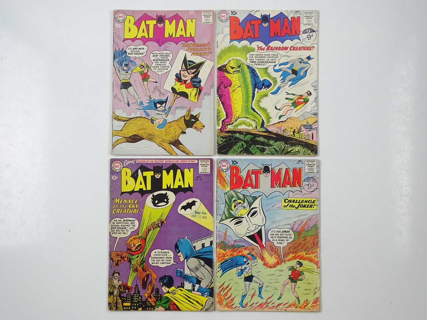 Lot 162 - BATMAN #133, 134, 135, 136 (4 in Lot) -