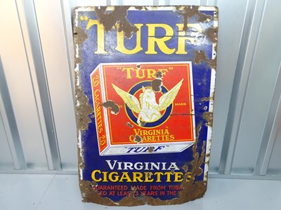 Lot 14 - TURF 'Virginia Cigarettes' (24" x 36") enamel...