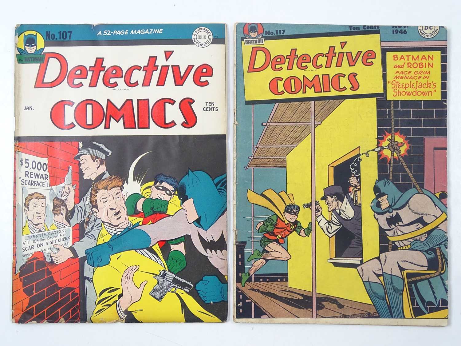 Lot 180 - DETECTIVE COMICS #107 & 117 (2 in Lot) - (1946...