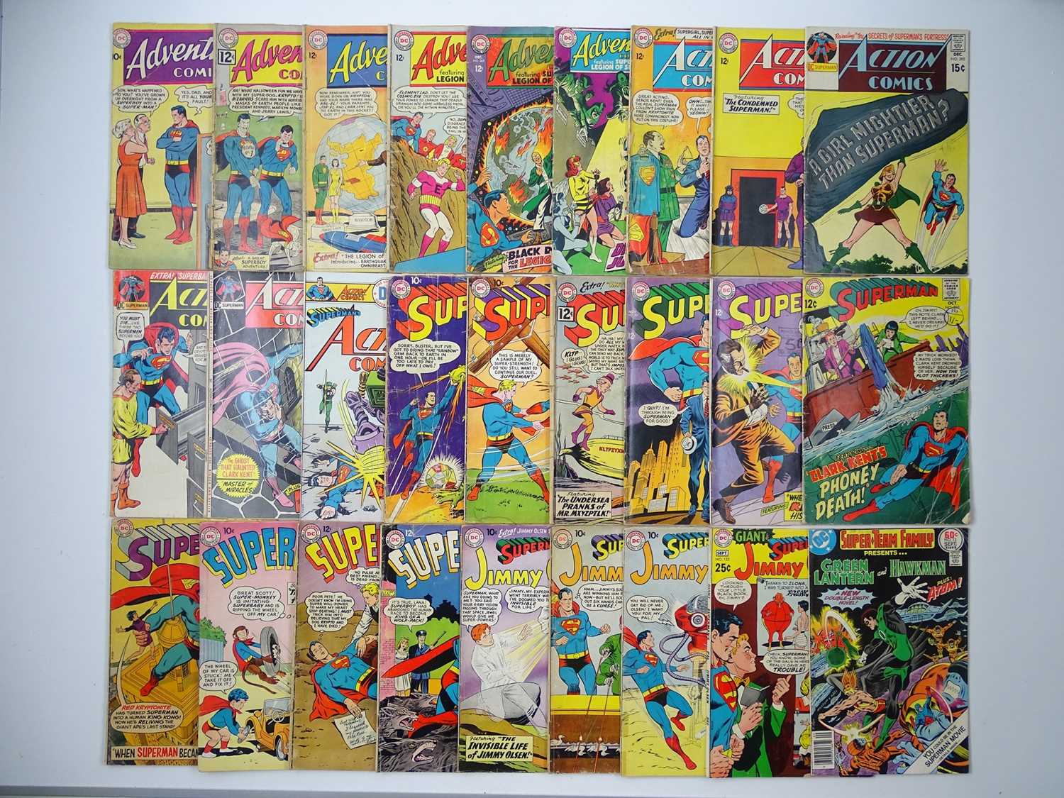 Lot 543 - ADVENTURE, ACTION COMICS, SUPERMAN, SUPERBOY,...