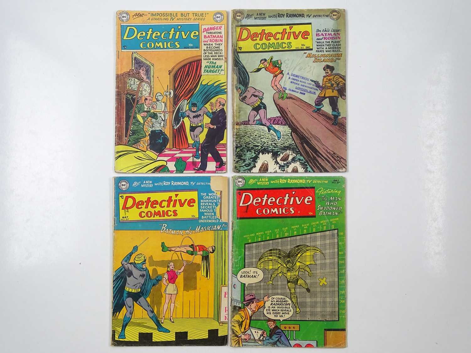 Lot 183 - DETECTIVE COMICS #201, 202, 207, 209 (4 in...