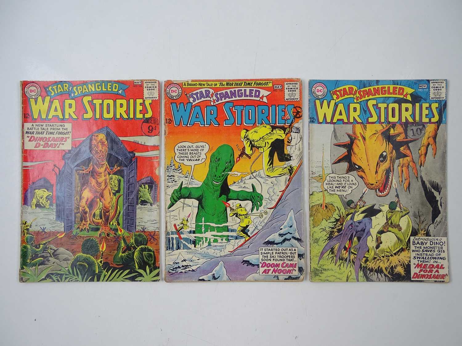 Lot 279 - STAR SPANGLED WAR STORIES #108, 114, 117 - (3...