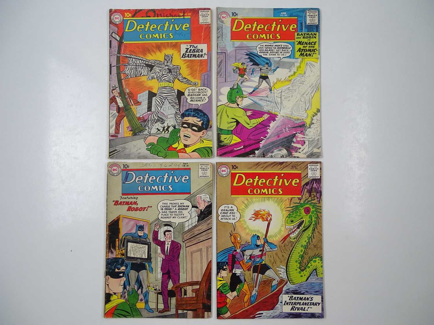 Lot 291 - DETECTIVE COMICS #275, 280, 281, 282 (4 in...