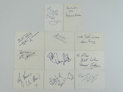 Lot 274 - WHAT A CARRY ON! A mixed group of signed cards...