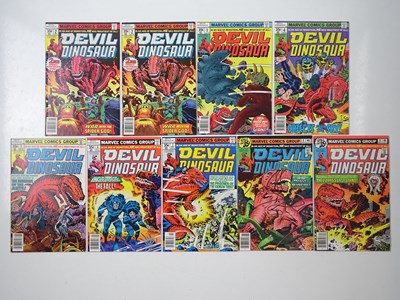 Lot 496 - DEVIL DINOSAUR LOT (9 in Lot) - (1978/79 -...