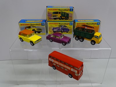 Lot 10 - A group of MATCHBOX Superfast cars comprising...