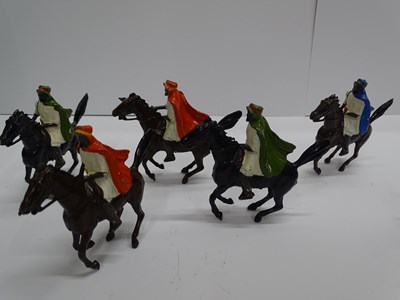 Lot 111 - A mixed group of unboxed lead figures by...