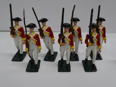 Lot 114 - A group of unmarked lead figures comprising 7...