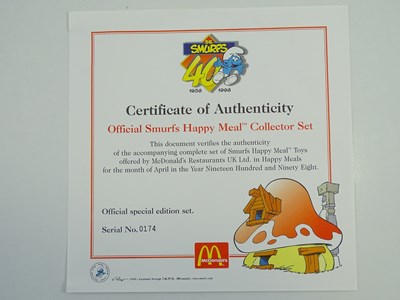 Lot 159 - MCDONALDS: SMURFS - Happy Meal Presentation...