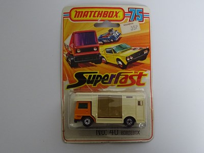 Lot 14 - A group of MATCHBOX Superfast vehicles all on...