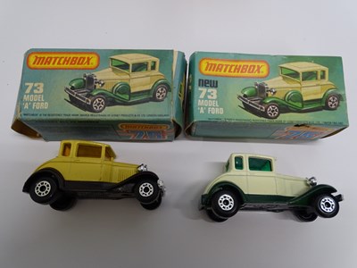 Lot 16 - A group of MATCHBOX Superfast cars to include...