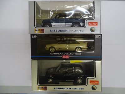 Lot 160 - A group of 1:18 scale diecast cars by SUN STAR...