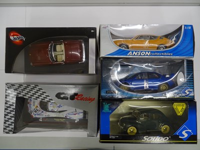 Lot 161 - A group of boxed 1:18 scale diecast cars by...