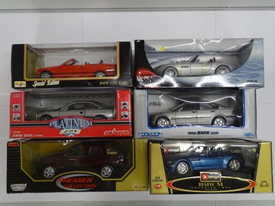 Lot 162 - A group of boxed 1:18 scale diecast BMW cars...