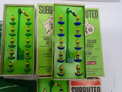 Lot 177 - A selection of SUBBUTEO table soccer teams -...