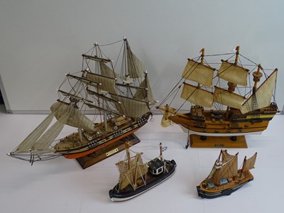 Lot 206 - An armada of four wooden, hand built boats and...