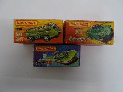 Lot 21 - A group of MATCHBOX military vehicles to...