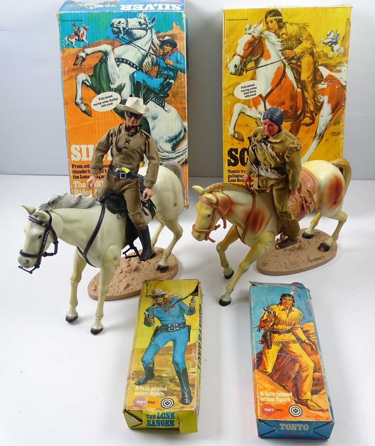 Lot 225 - A group of MARX 'The Lone Ranger Rides Again'...