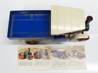 Lot 228 - A MAMOD live steam Steam Wagon in blue/white...