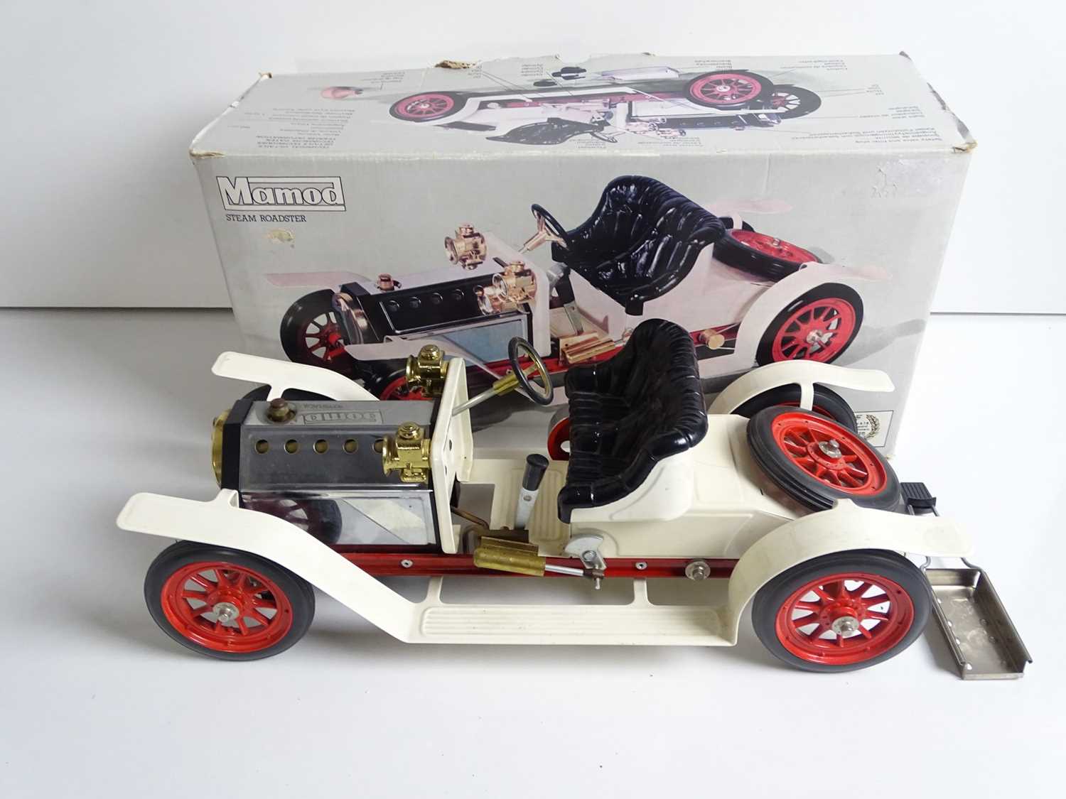 Lot 229 - A MAMOD live steam Steam Roadster in white/red...