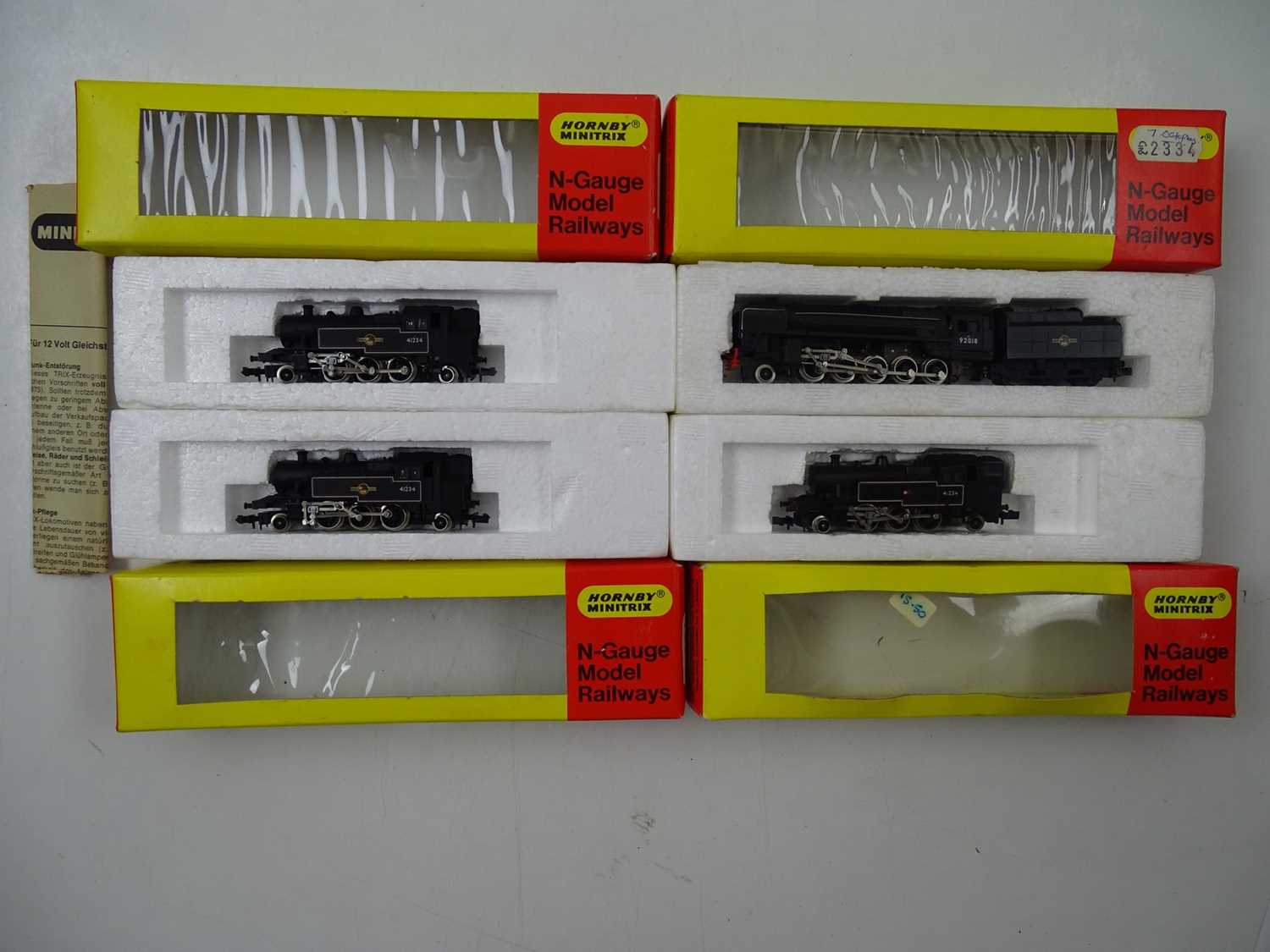 Lot 234 - A group of MINITRIX N gauge steam locomotives...