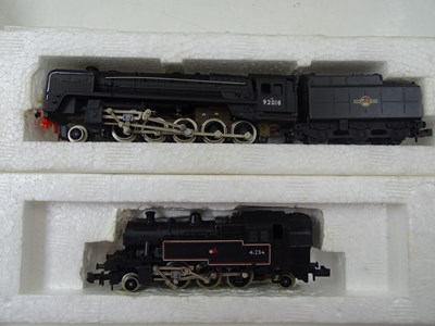 Lot 234 - A group of MINITRIX N gauge steam locomotives...