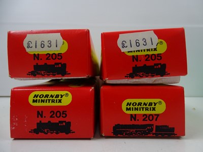 Lot 234 - A group of MINITRIX N gauge steam locomotives...