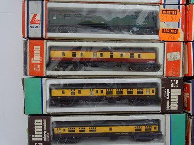 Lot 240 - A group of N gauge wagons and coaches by LIMA...