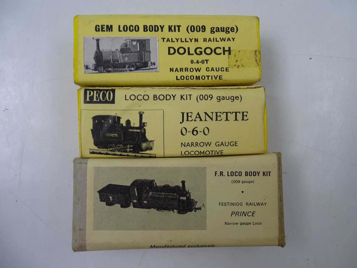 Lot 246 - A group of OO9 scale unbuilt whitemetal...