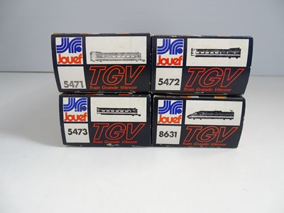 Lot 284 - A JOUEF HO gauge 4-car TGV set in original...