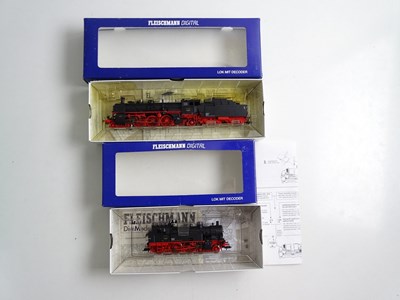 Lot 290 - A pair of FLEISCHMANN HO gauge steam...