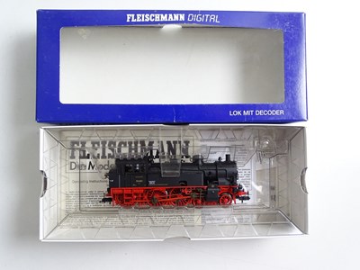 Lot 290 - A pair of FLEISCHMANN HO gauge steam...