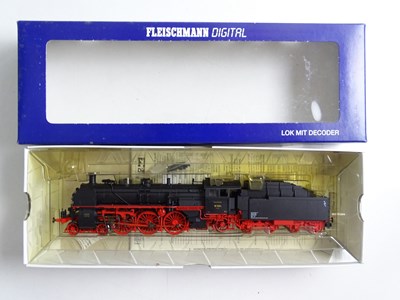 Lot 290 - A pair of FLEISCHMANN HO gauge steam...