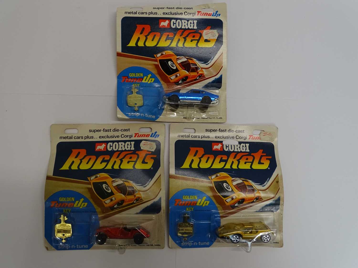 Corgi Rockets Ebay Lot 30 - A group of three CORGI ROCKETS comprising
