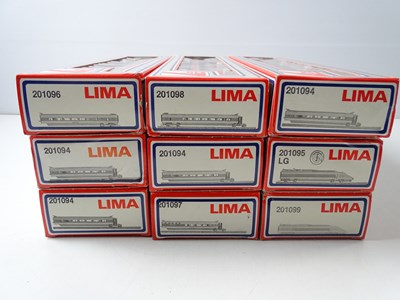 Lot 301 - A LIMA HO gauge near complete formation 9-car...