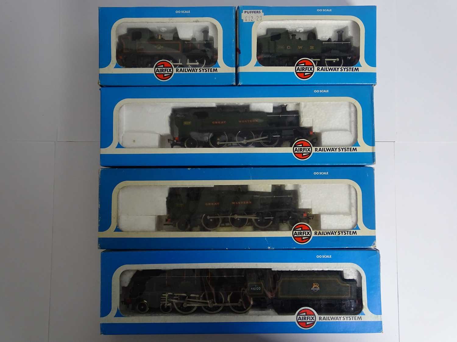 Lot 308 - A group of AIRFIX OO gauge steam locomotives...