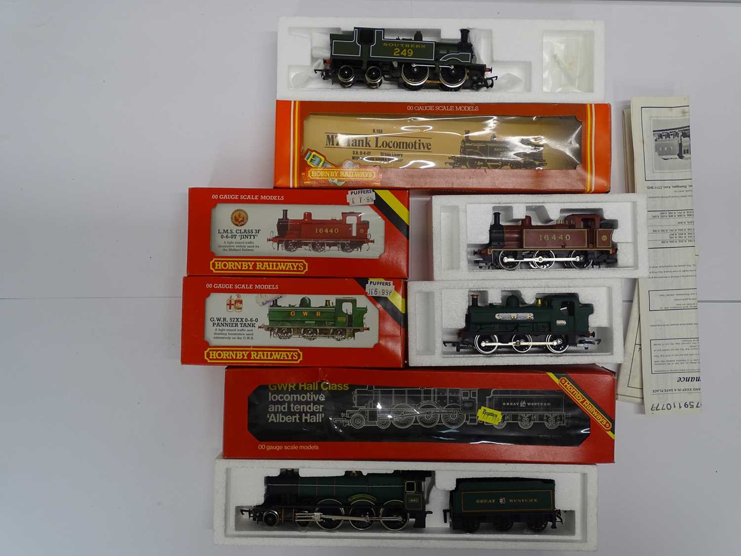 Lot 328 - A group of HORNBY OO gauge steam locomotives...