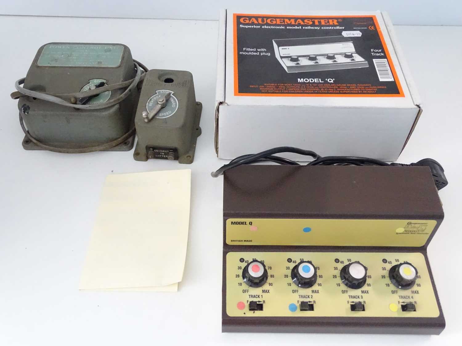 Lot 345 - A GAUGEMASTER 4-track controller together with...