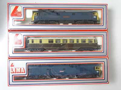 Lot 364 - A group of LIMA OO gauge locos and railcar...