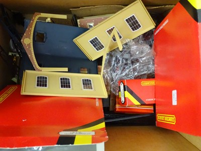 Lot 370 - A large quantity of OO gauge track, buildings...